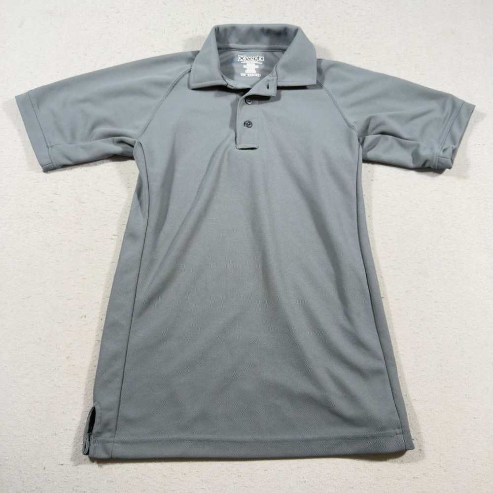 Vertx Coldblack Polo Shirt Mens XS Gray Tactical Performance Short Sleeve 0369